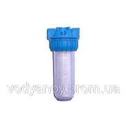 Корпус фильтра 10' прозрачный натрубный DP"Своя Вода", 1/2' клапан, ключ, пластина