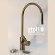 Кран Atoll, питьевой хромированный, люкс, цвет Antique Brass-Античная Бронза фотография