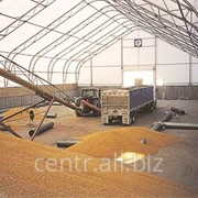 Зернохранилища напольного и бункерного хранения фото