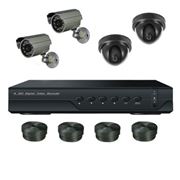Супербюджетный 4-х камерный комплект видеонаблюдения (2 внутренних 2 уличных камеры)