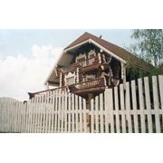 Дома из оцилиндрованного бревна. Дома деревянные фото