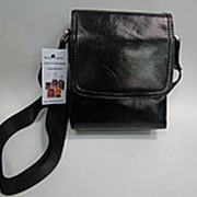 Планшет кожаный мужской черный фото