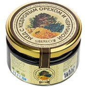 Мёд с кедровым орехом и черникой 220мл/250гр