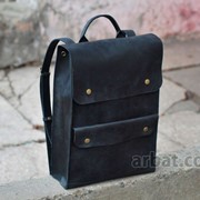 Рюкзак P001 черный Кожа