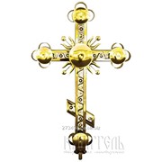 Крест накупольный церковный фигурный фото