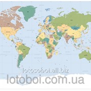 Фотообои "Worldmap" 127х184 1-617 2000000404950