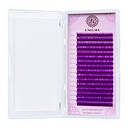 Цветные ресницы Enigma (микс) 16 линий, фиолетовые фото