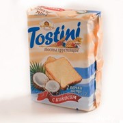 Тосты хрустящие TOSTINI с кокосом, 400 г