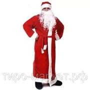 Костюм Деда Мороза (халат. борода, парик, шапка) фото