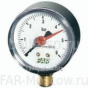 Манометр 1/4“, радиальное соединение, 0-10 бар, 20-80°C, D=63мм, артикул FA 2500 R10 фото