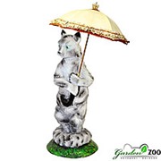 Садовая фигура Кошка под зонтиком
