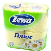 Туалетная бумага Zeva Plus 2-х слойная Ромашка