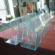 Резка и обработка стекла по нужным размерам и форме фото