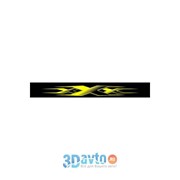Светофильтр “XXX“ (165х1300) фон черный цвет желтый переход (1шт.) A-STICKER фото