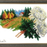 Комплект для вышивки бисером Ноябрь БС Солес Серия Календарь (12 месяцев) фото