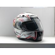 Шлем мотоциклиста NHK N1200 ZION черно-красный продажа в Украине
