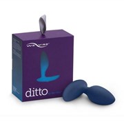 Синяя анальная пробка для ношения ditto с вибрацией и пультом ду - 8,8 см. We-vibe Wv-ditto-nightblue фотография