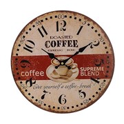 Часы настенные круглые Бодрящий кофе (34см) фото