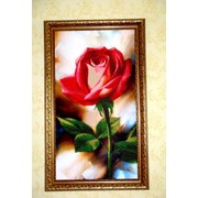 Картина вышита бисером "Романтичная роза"