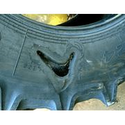 Повреждение на боковой поверхности шины Выполнен ремонт. фото