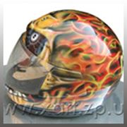 Аэрография шлема аерография на шлеме рисунок на шлеме. фото