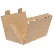 Треугольный короб из гофрированного картона фото