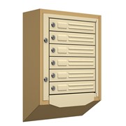 Антивандальный почтовый ящик Кварц-6, бежевый фото
