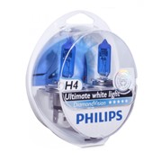 Лампочка авто 12v 55w Галогеновая лампа Philips H4 DiamondVision 12V 60/55W 12342DVS2