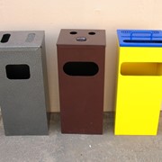 Урны для мусора металлические, корзины. фото