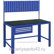Верстак инструментальный, ящик, задняя панель, синий МАСТАК 541-11515B фотография