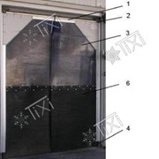 Дверь эластичная двустворчатая МДДП-1200.2200/7 фотография