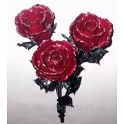 Кованные розы букет с 3-х штук Роза из метала
