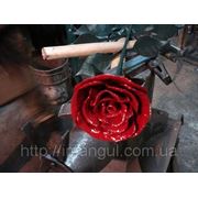 Кованная роза ручной работы (Роза из металла) фото