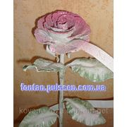 Кованые розы с гравировкой, цветы Ккиев Кованая роза - сувенир подарок, Кована троянда Ковані квіти