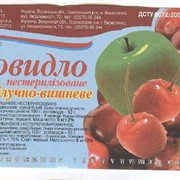 Повидло не стерилизованное яблочно - вишневое от производителя
