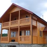 Дома из оцилиндрованного бревна фото
