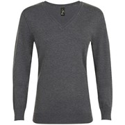 Пуловер женский GLORY WOMEN черный меланж, размер XXL фото
