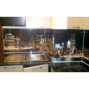 Стеклянный кухонный фартук Night City купить в Павлограде фото