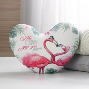 Мягкая игрушка-антистресс «Созданы друг для друга», фламинго, сердце фото
