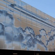 Перфорированные фасадные панели из металла с покрытием RAL фотография