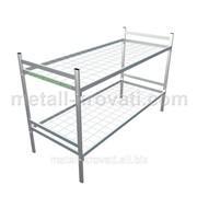 Кровать металлическая двухъярусная 100*100мм (190*80) 2КС-0 Эконом-класс фото