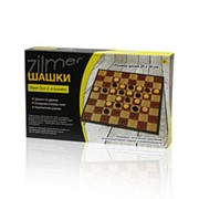 Настольная игра Zilmer “Шашки“ (25х15х3,5 см, картон/дерево) фото