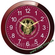 Настенные часы с логотипом Кооусв Афганістану 11131189 красные
