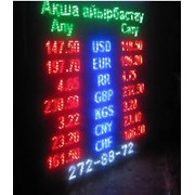 Табло курсов валют для использования внутри помещенй, LED дисплеи фотография