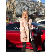 Шуба из меха норки в длине 85см фото