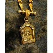 Образок “Казанская икона Божией Матери“. фото