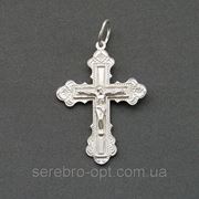 Крест серебряный. арт КР71с фото