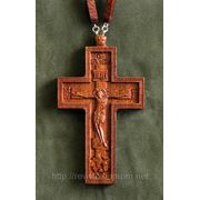 Крест Протоиерейский из красного дерева (с цепочкой) фотография