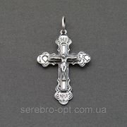 Крест серебряный. арт КР102 фото