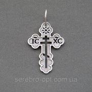 Крест серебряный. арт КР81 фото